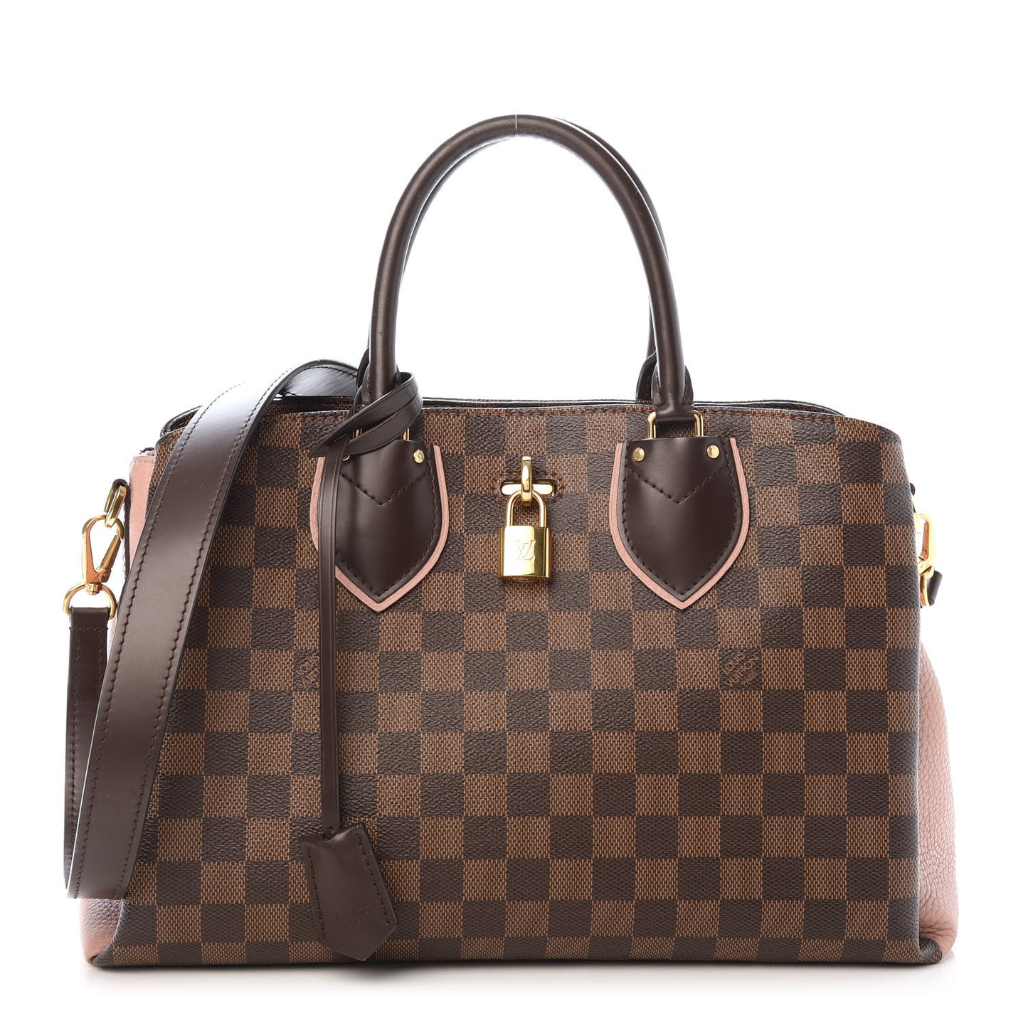 Cuir Taurillon Damier Ebene Normandy Magnolia