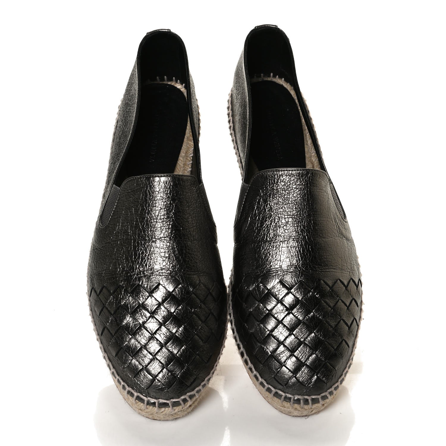 Bottega Veneta Nappa Intrecciato Gala Espadrille 39 Argento Antique 5 of 11