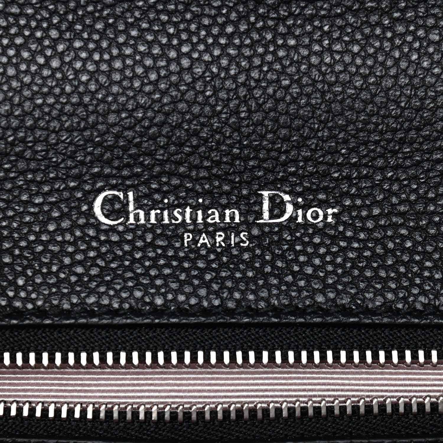 Christian Dior Grained Calfskin Small Diorama Flap Bag Black 6 of 10