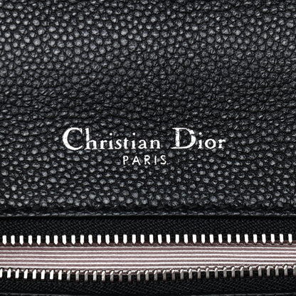 Christian Dior Grained Calfskin Small Diorama Flap Bag Black 6 of 10