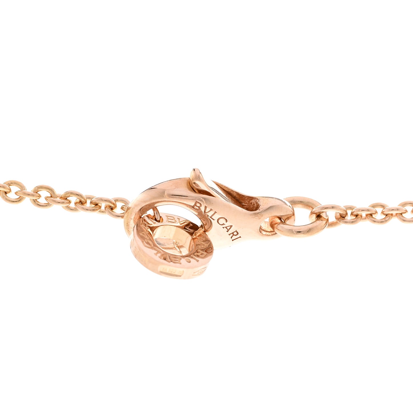 18K Rose Gold Diamond B.Zero1 Open Legends Pendant Necklace