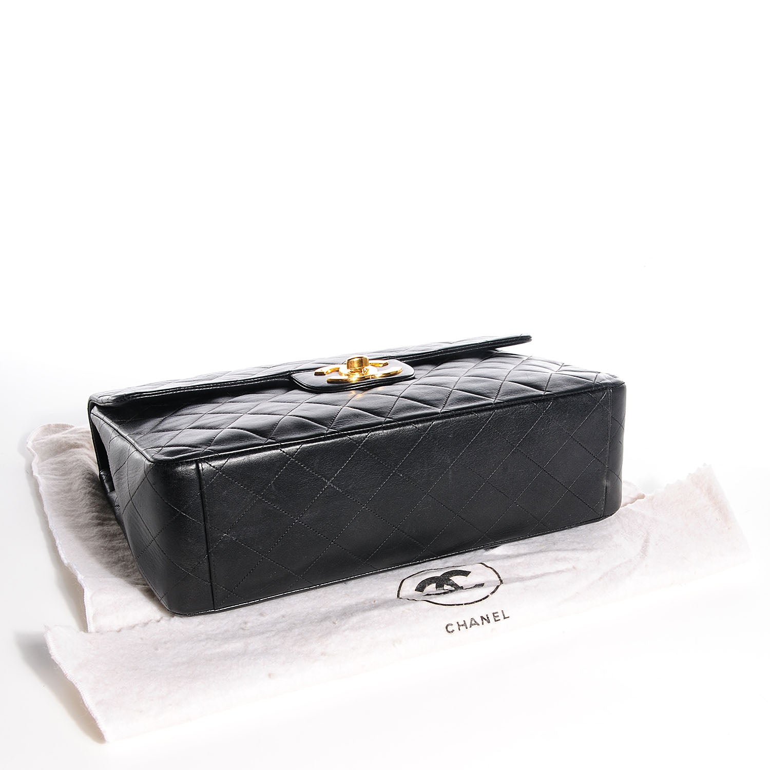 Chanel Lambskin XL Jumbo Flap Black 4 of 10