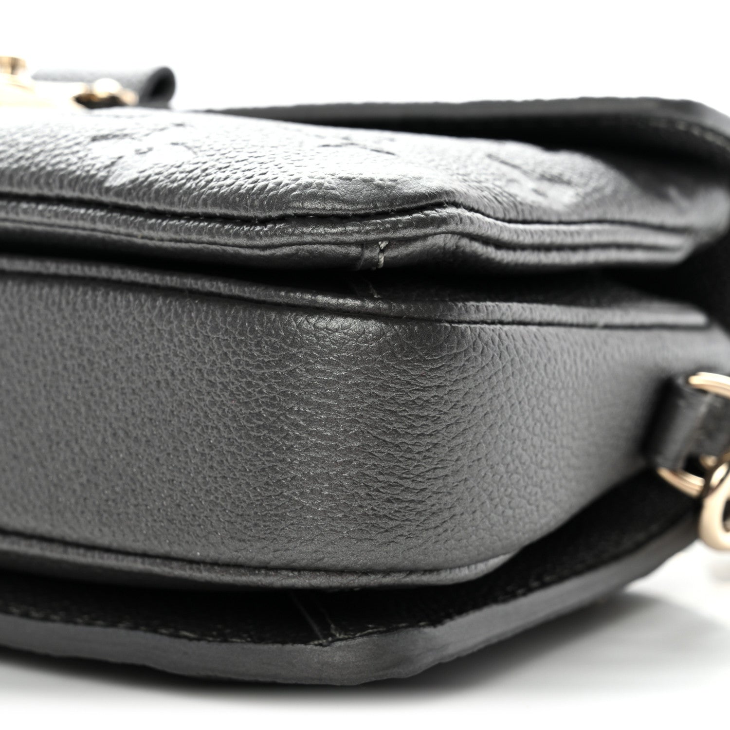Louis Vuitton Shimmery Empreinte LV Ski Pochette Metis East West Gun Metal 9 of 9