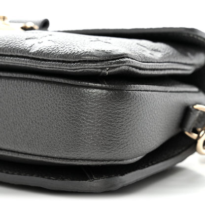 Louis Vuitton Shimmery Empreinte LV Ski Pochette Metis East West Gun Metal 9 of 9