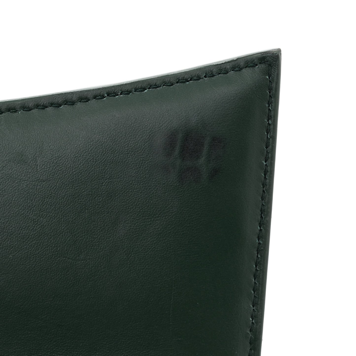 Shiny Calfskin Crocodile Embossed Small Hourglass Top Handle Bag Forest Green