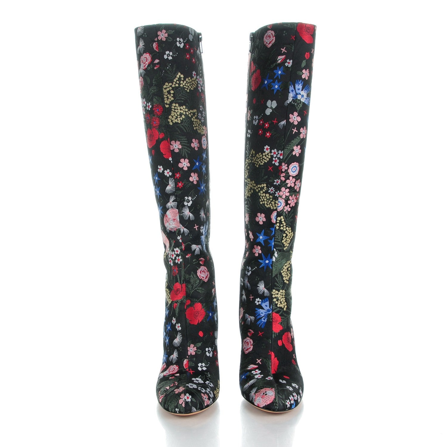 Valentino Garavani Brocade Camugarden Embroidered Knee Boots Nero Black 38 2 of 10