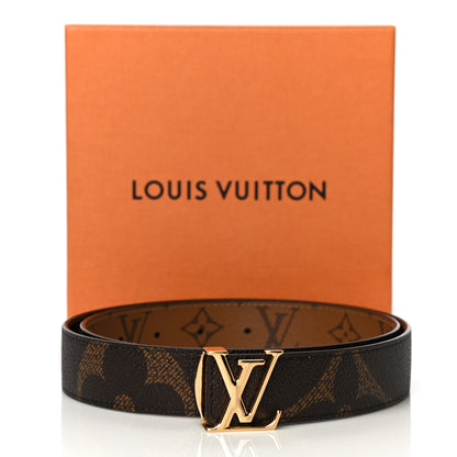 Louis Vuitton Monogram Giant 30mm LV Iconic Reversible Belt 80 32 8 of 8