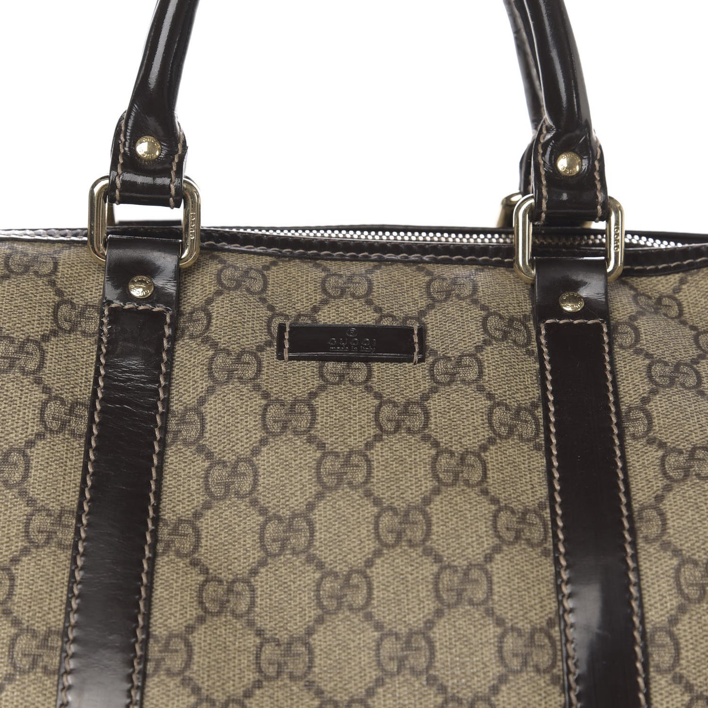 GG Plus Monogram Medium Joy Boston Dark Brown