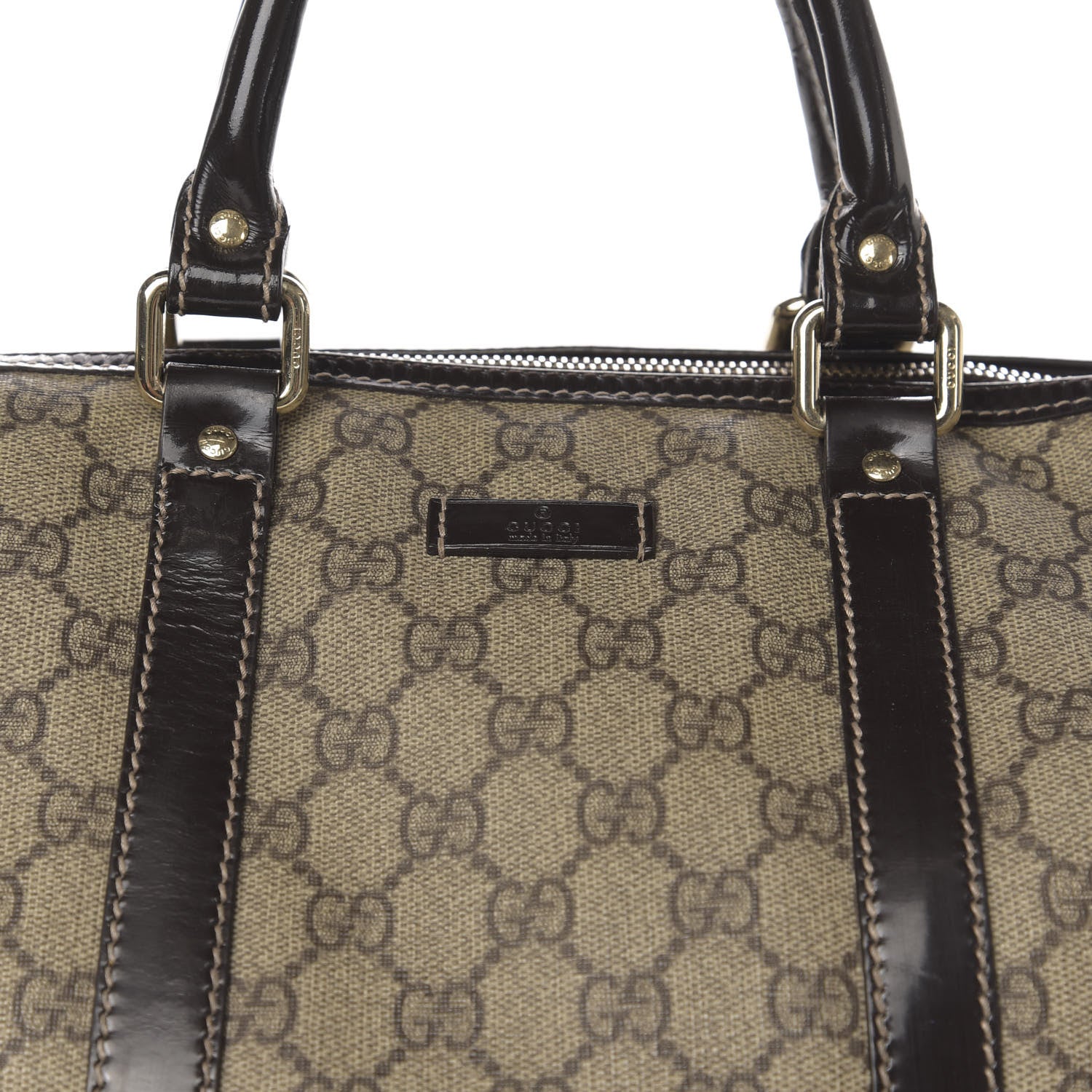Gucci GG Plus Monogram Medium Joy Boston Dark Brown 13 of 13
