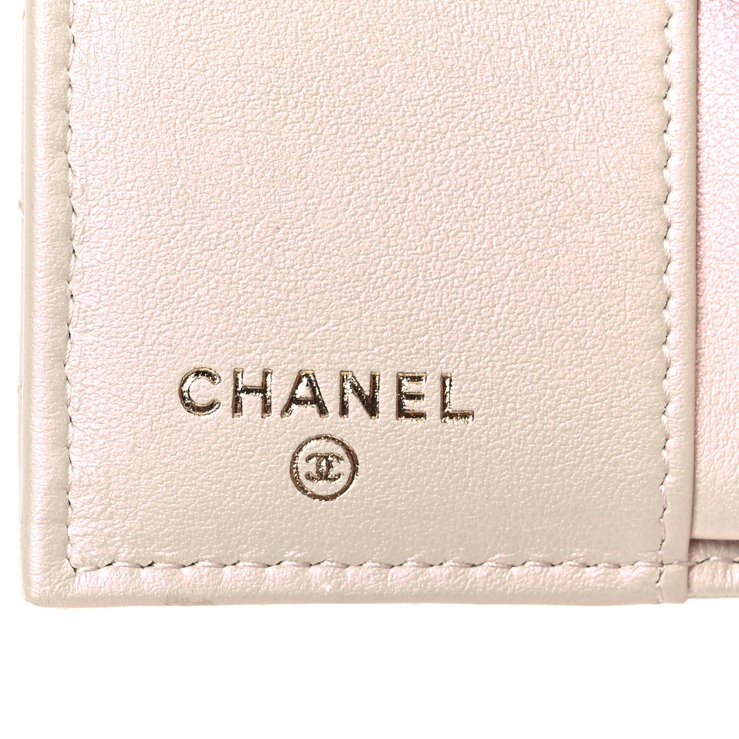Chanel Iridescent Lambskin Quilted Double Flap Wallet Ivory 7 of 13