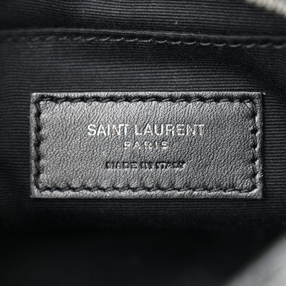 Saint Laurent Calfskin Matelasse Monogram Lou Belt Bag Black 6 of 10