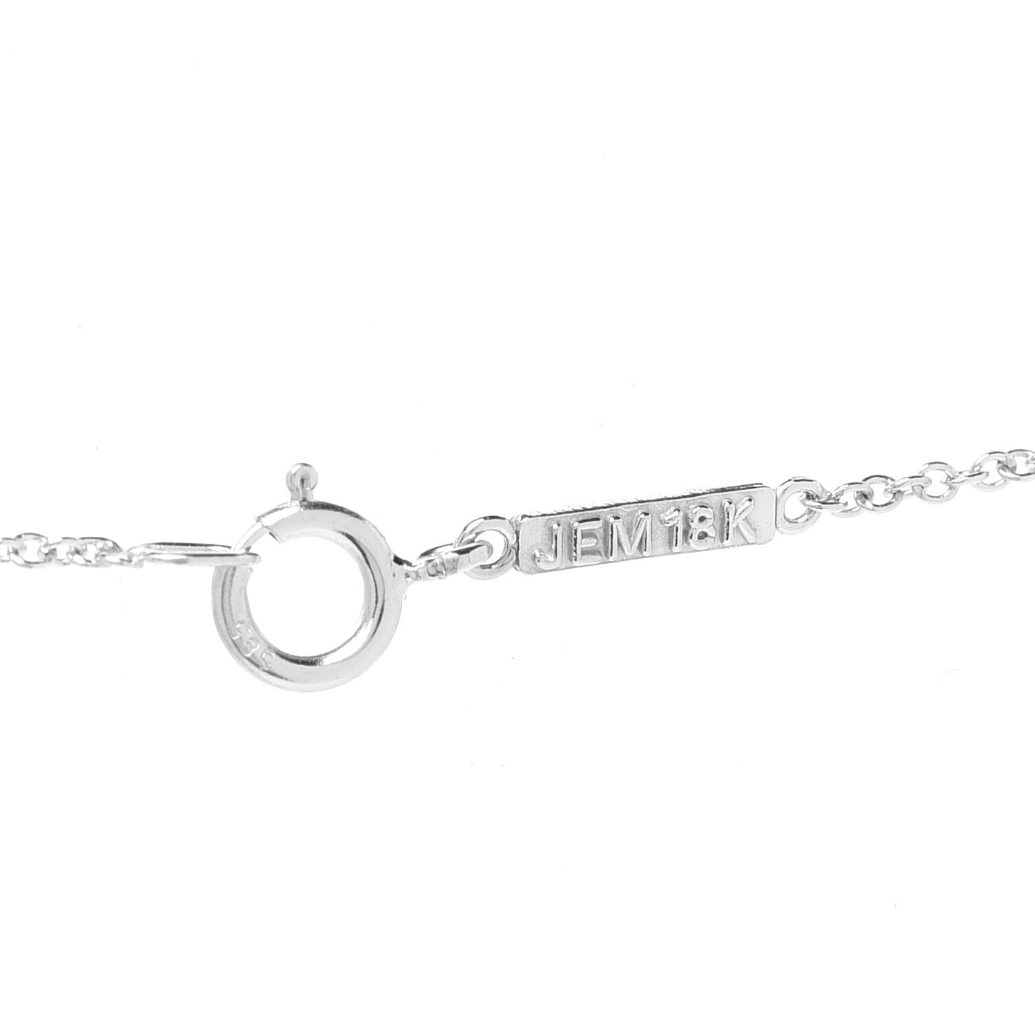 Jennifer Meyer 18K White Gold Diamond Stick Necklace 4 of 5