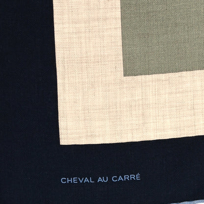 Hermes Cashmere Silk Cheval Au Scarf 100 4 of 6