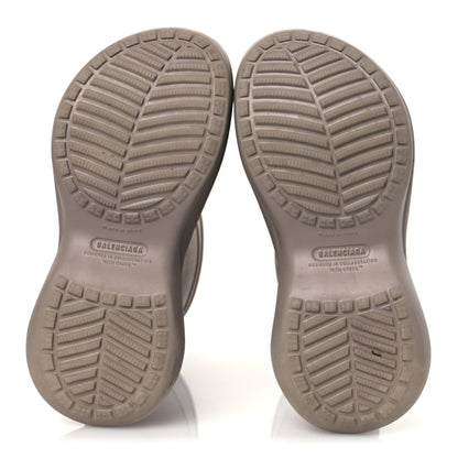 Balenciaga X CROCS Rubber Womens Rain Boots 39 Beige 7 of 12