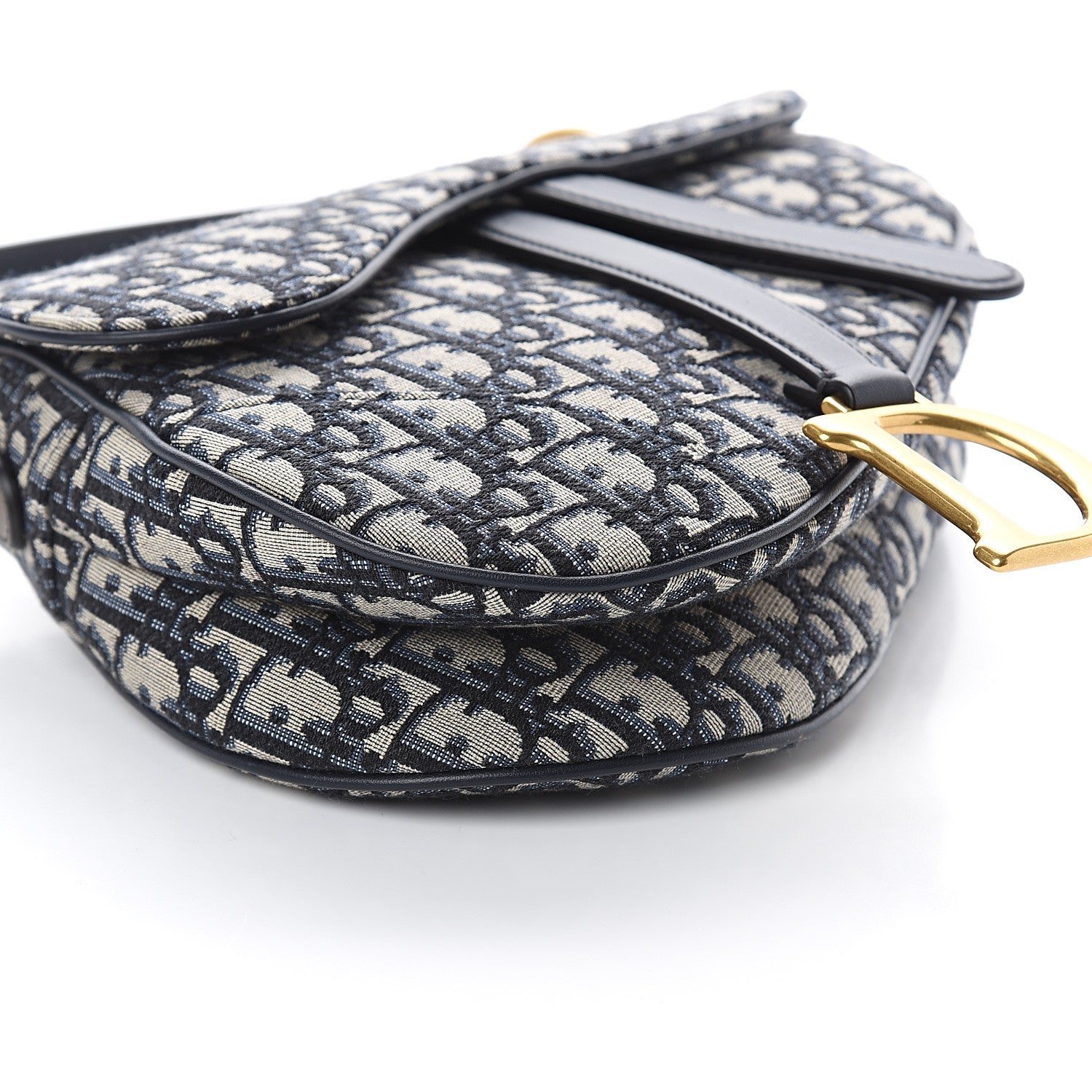 Christian Dior Oblique Saddle Bag Blue 7 of 8