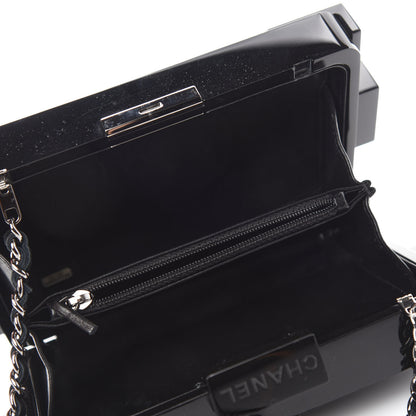 Chanel Plexiglass Barcode Boy Brick Lego Clutch Black 5 of 10