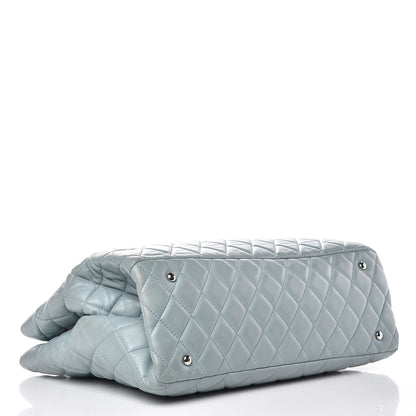 Chanel Lambskin Quilted Daily Shopping Tote Light Blue 4 of 19