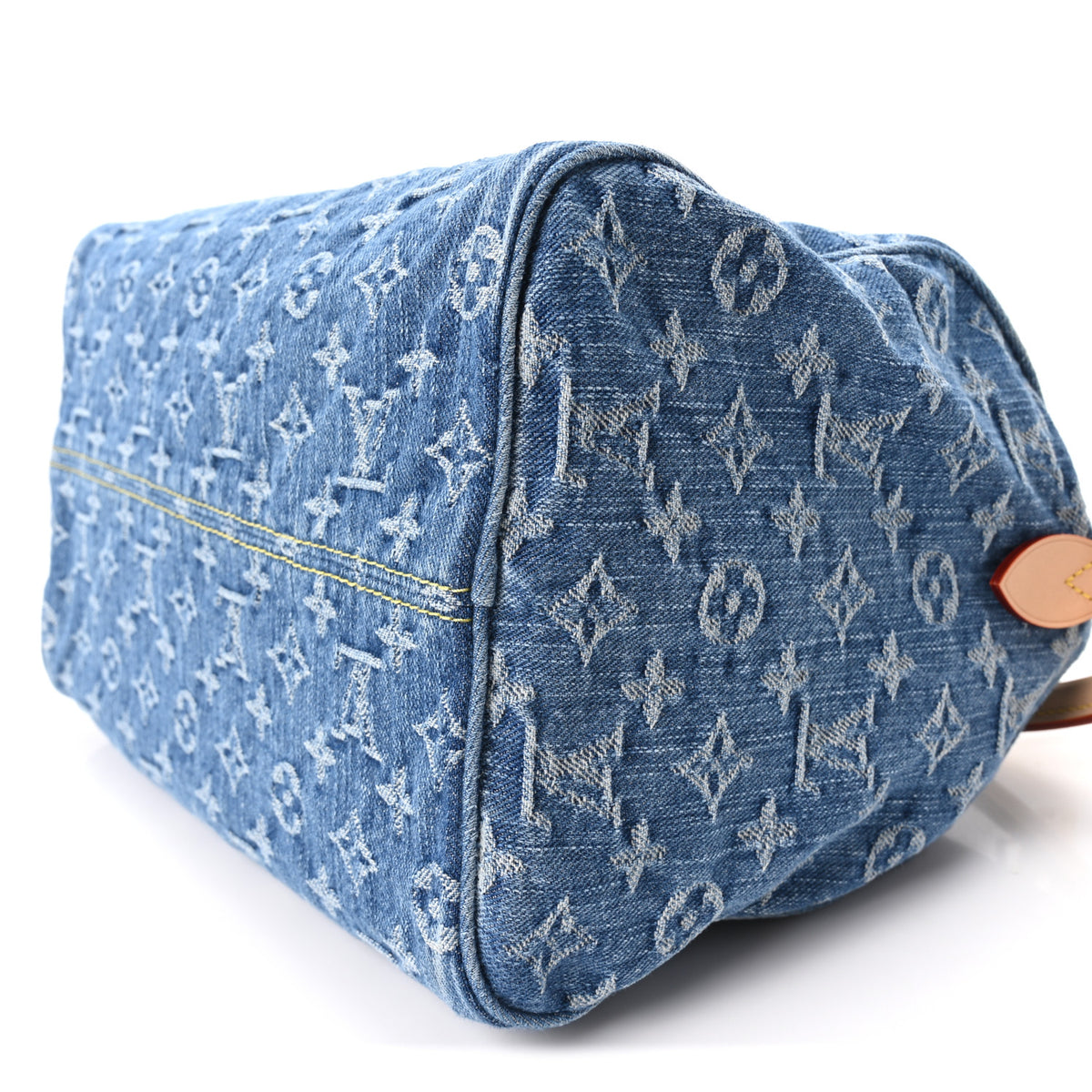 Louis Vuitton Monogram Denim Speedy Soft 30 Blue 9 of 10