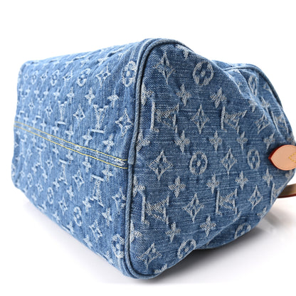 Louis Vuitton Monogram Denim Speedy Soft 30 Blue 9 of 10