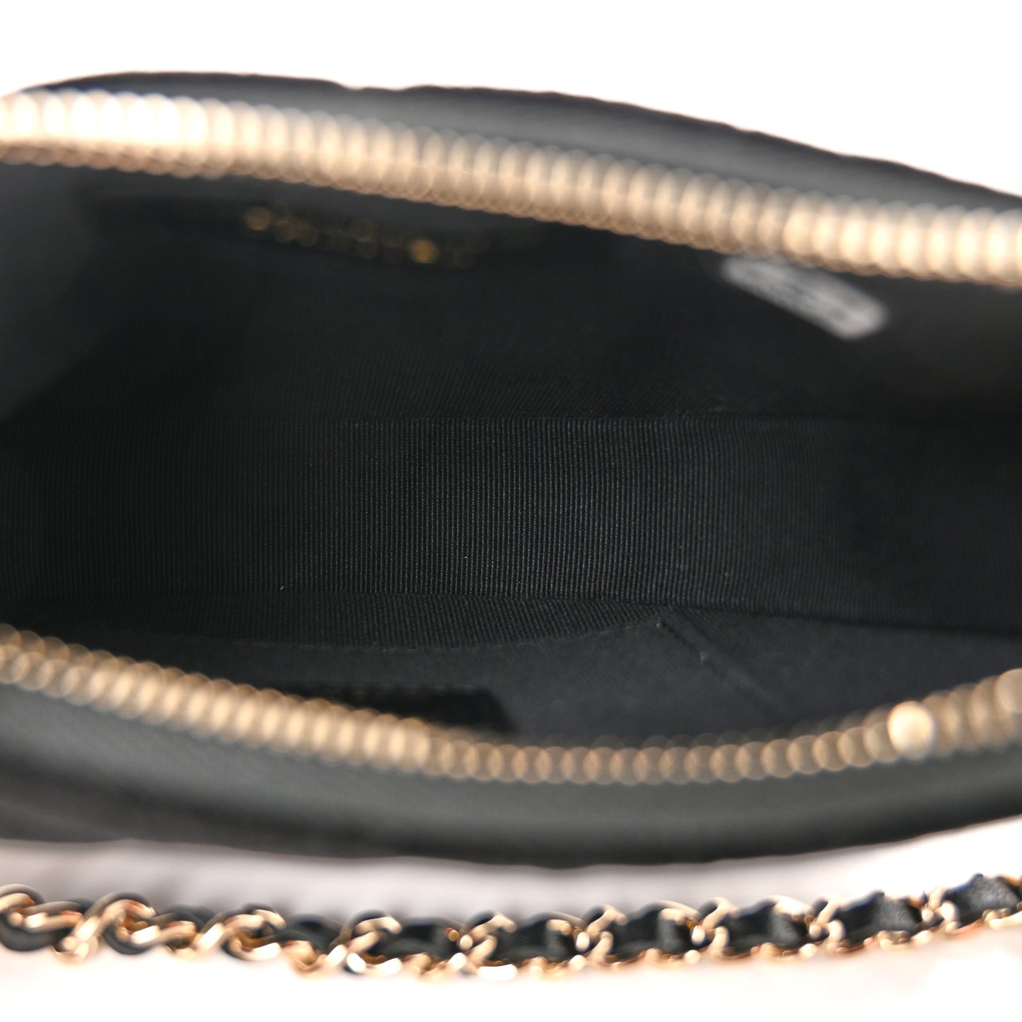 Velvet Crystal Quilted Chain Hobo Black