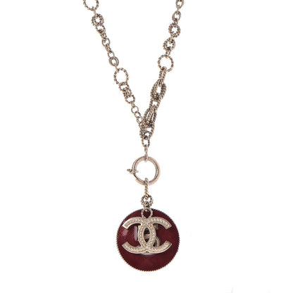 Chanel Chain N°5 CC Necklace Bordeaux Gold 1 of 6
