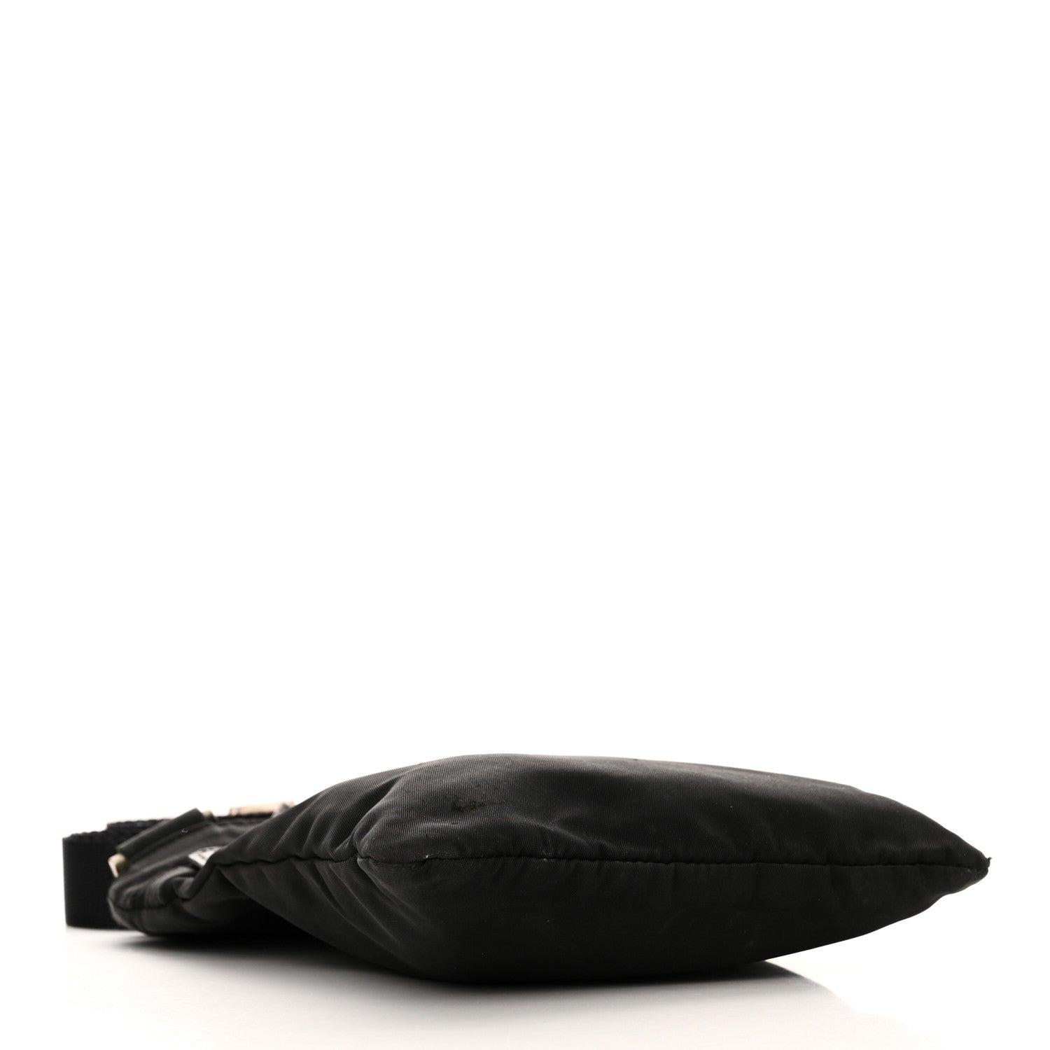 Prada Nylon Flat Messenger Bag Black 4 of 10