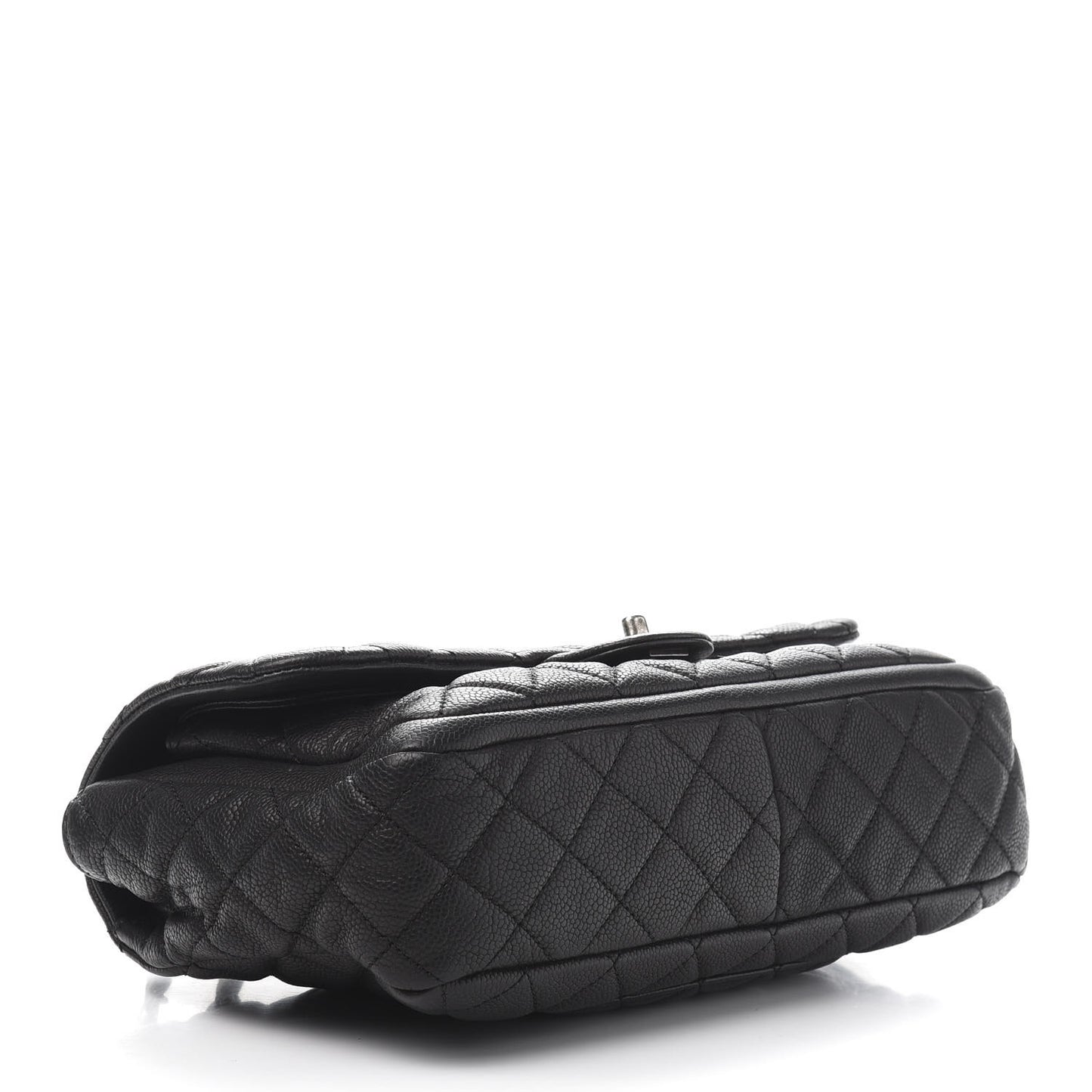 Caviar Quilted Large Now and Forever Flap Black
