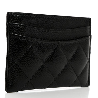 Chanel Caviar Quilted Card Holder Black 3 of 9