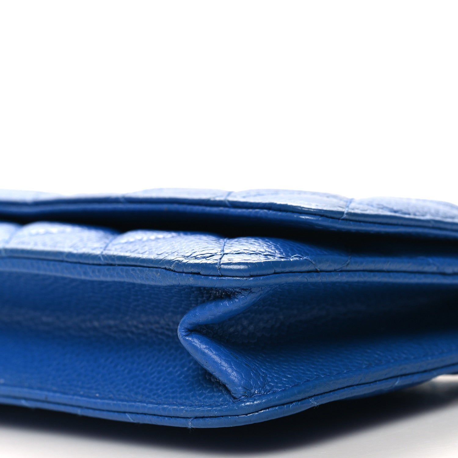 Chanel Caviar Quilted Wallet on Chain WOC Blue 11 of 12