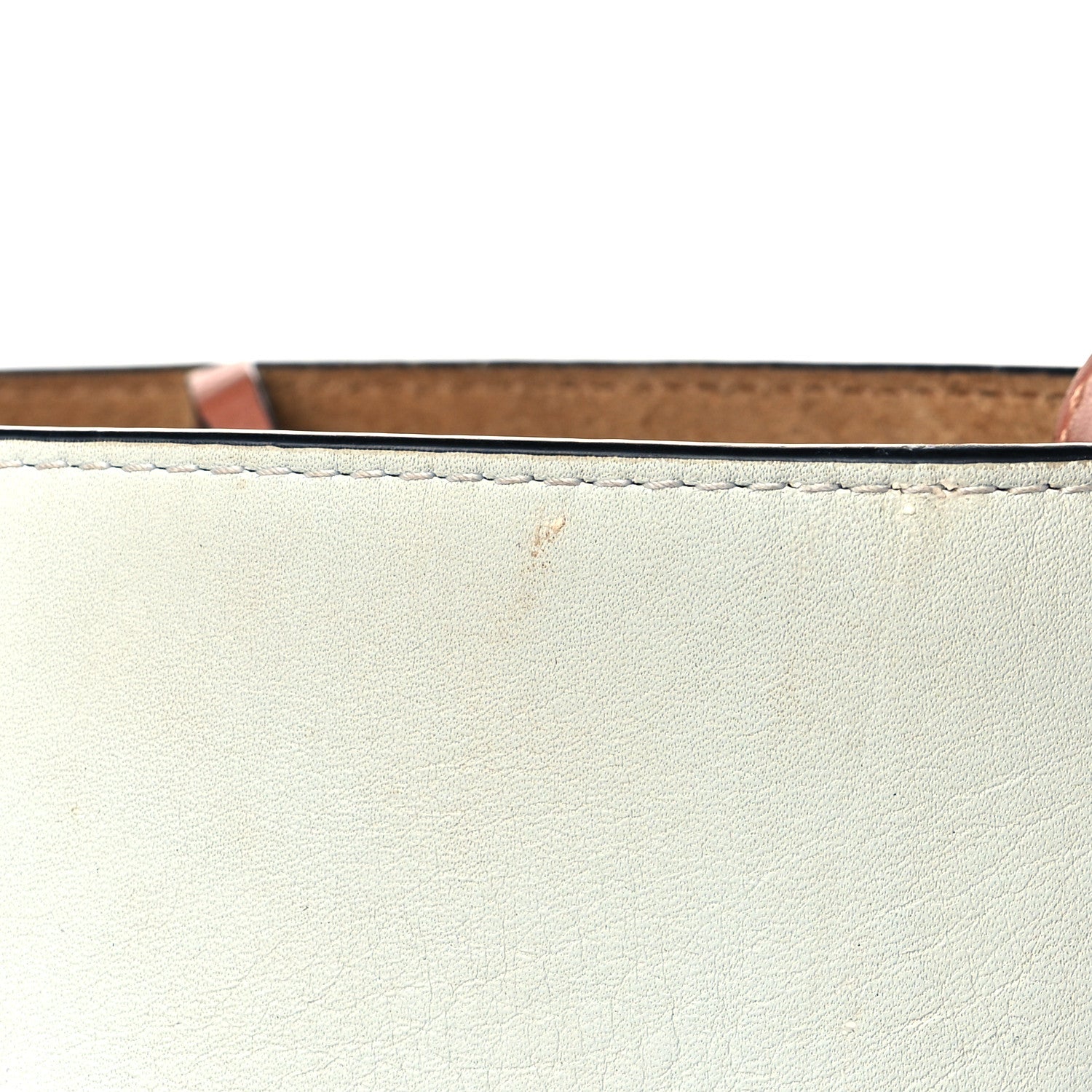 Loewe Calfskin Perforated Anagram Gate Bucket Bag Kaolin Tan 9 of 11