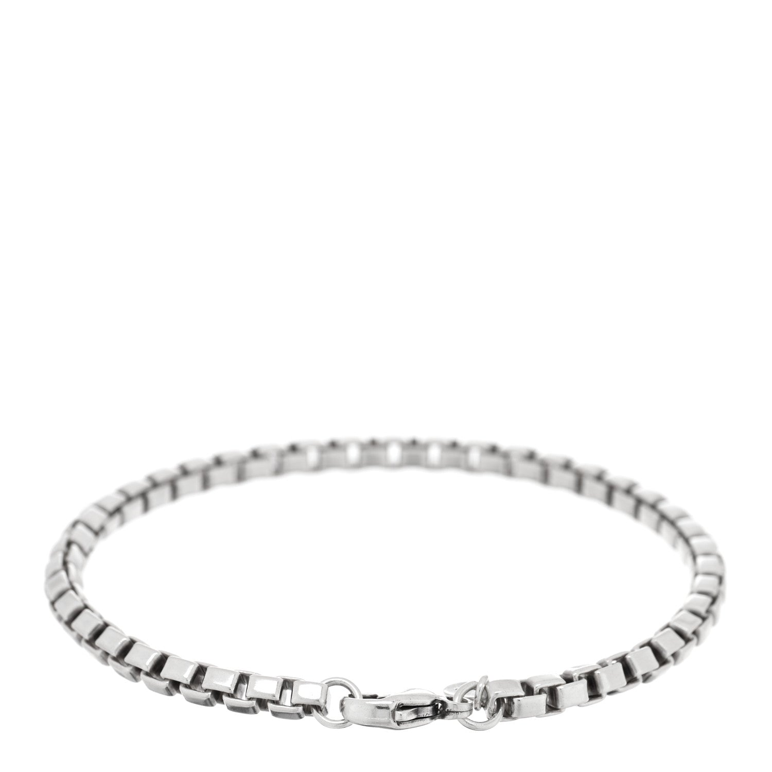 Tiffany Sterling Silver 4mm Venetian Link Bracelet 2 of 4