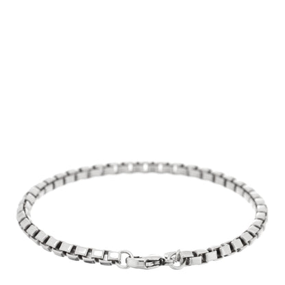 Tiffany Sterling Silver 4mm Venetian Link Bracelet 2 of 4