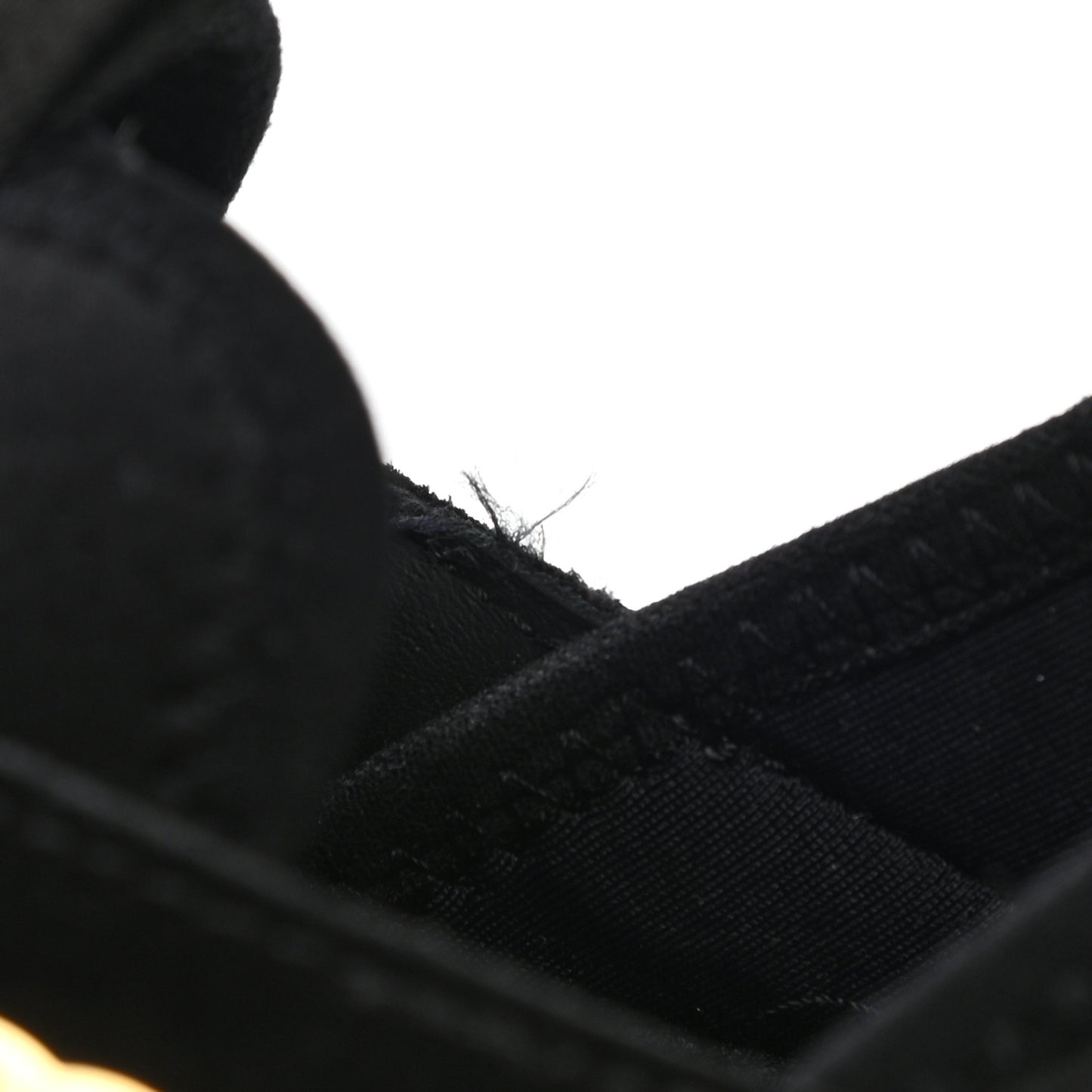 Fabric Calfskin Suede CC Sneakers 37.5 Black