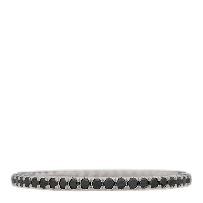 David Yurman Platinum Black Diamond 1.85mm Eden Eternity Wedding Band Ring 66 11.5 56/7.5 1 of 4