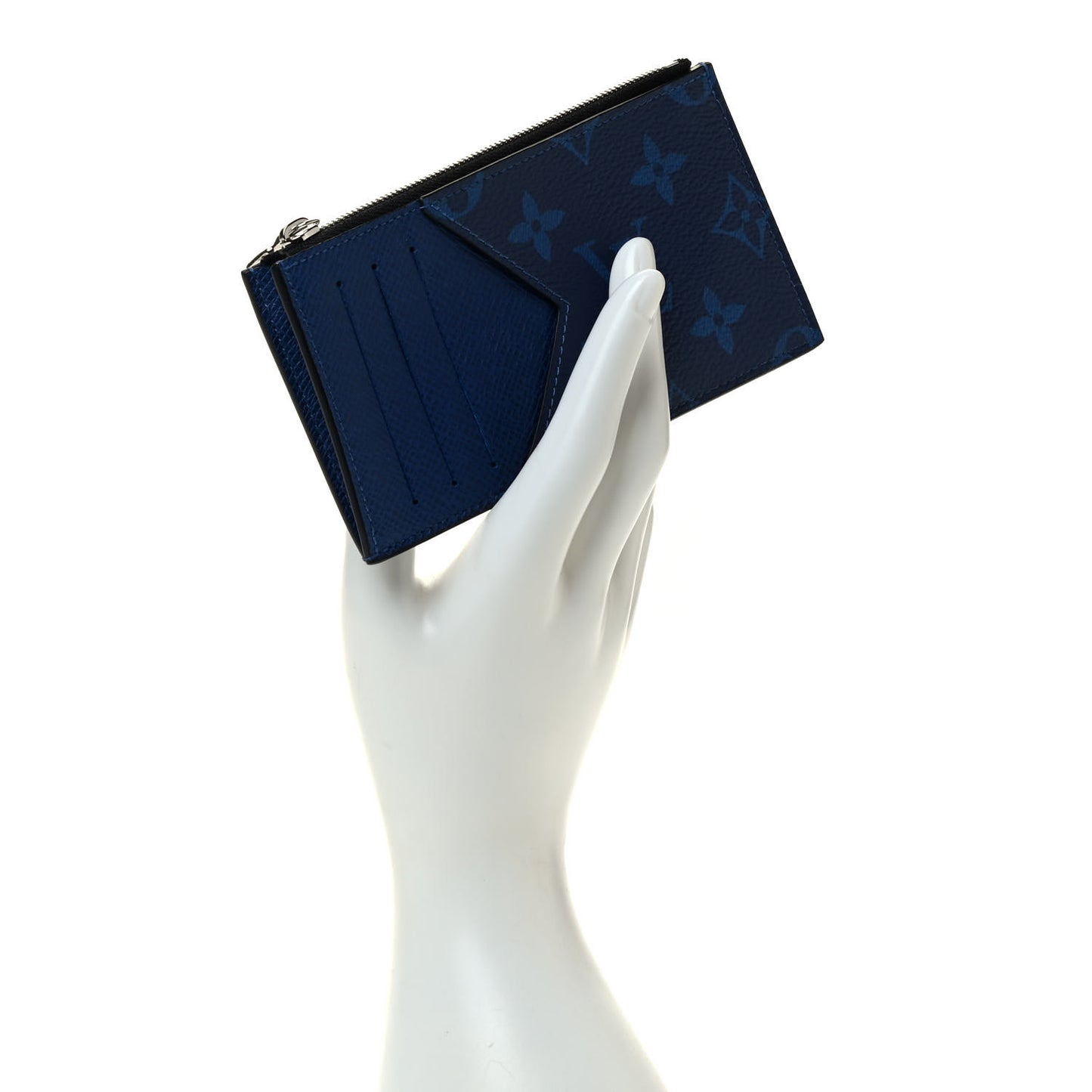 Monogram Taiga Coin Card Holder Cobalt