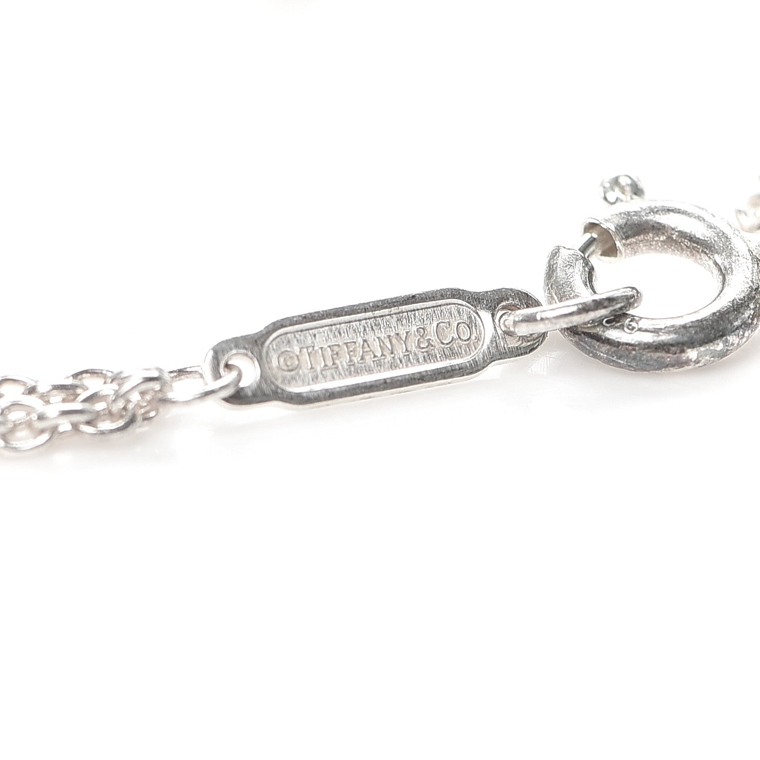 Tiffany Sterling Silver Infinity Double Chain Bracelet 5 of 5