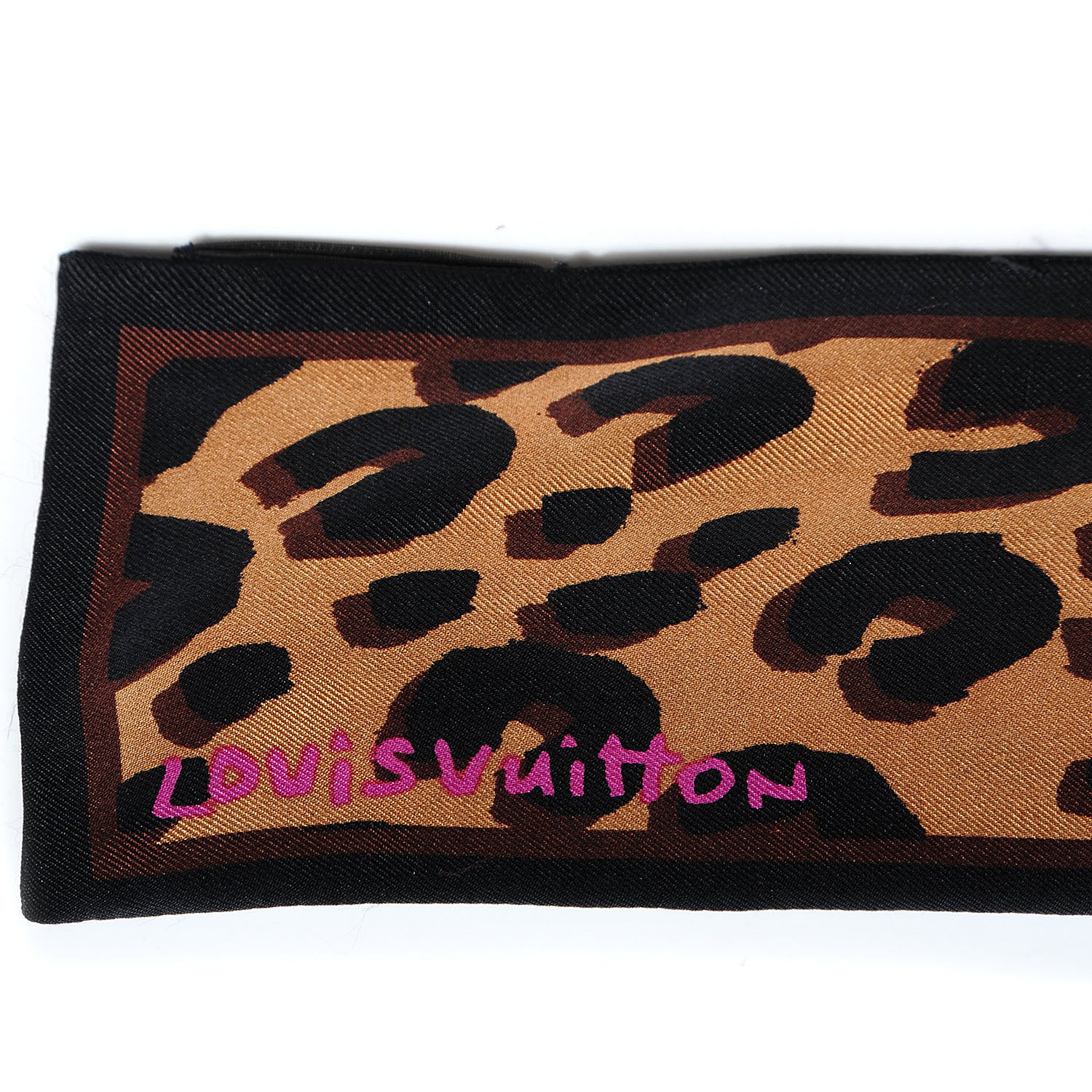 Louis Vuitton Silk Leopard Bandeau Marron 3 of 6