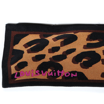 Louis Vuitton Silk Leopard Bandeau Marron 3 of 6