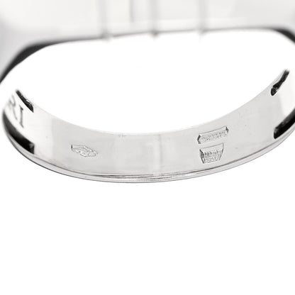 Bulgari 18K White Gold Parentesi Ring 53 6.5 4 of 5