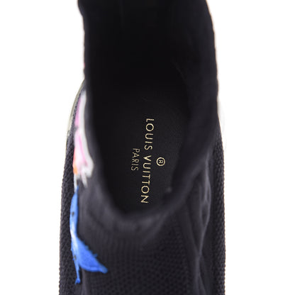 Louis Vuitton Stretch Fabric LV Black Heart Sock Sneaker 42 Black 9 of 9