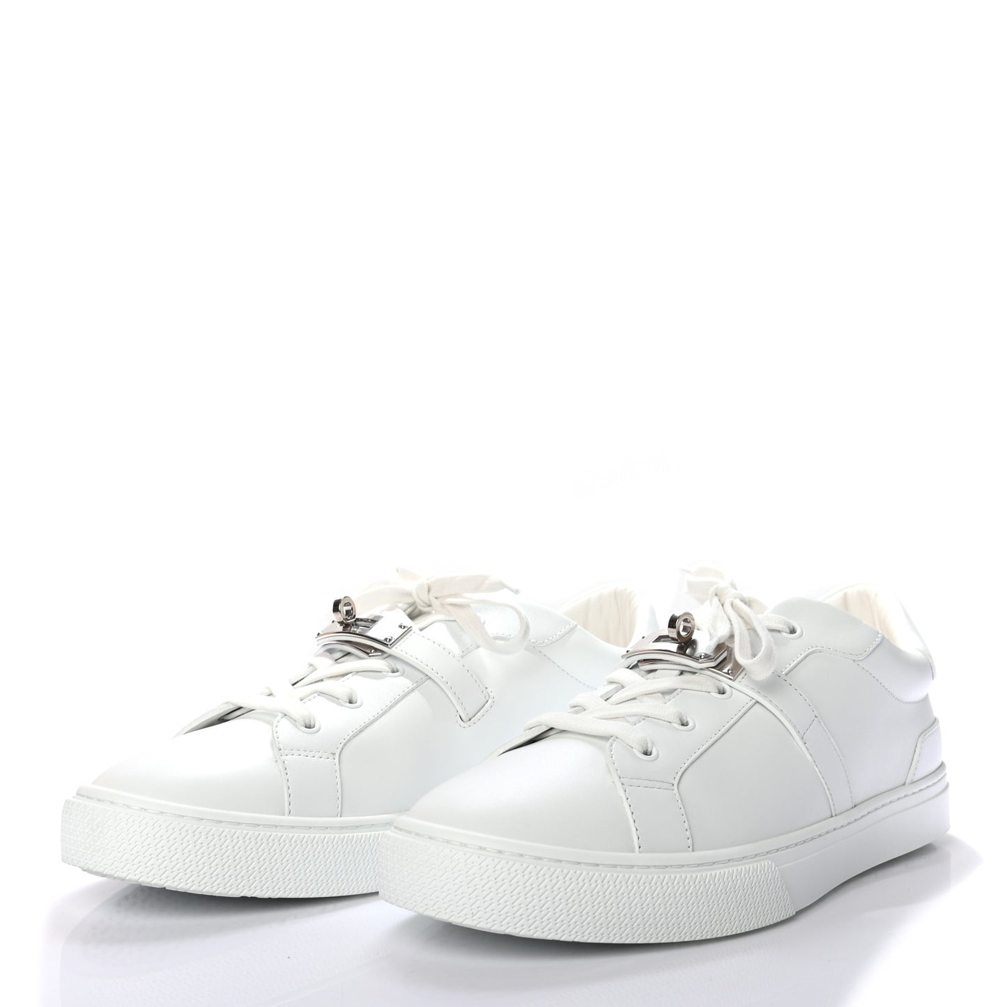 Calfskin Mens Day Sneakers 44.5 White