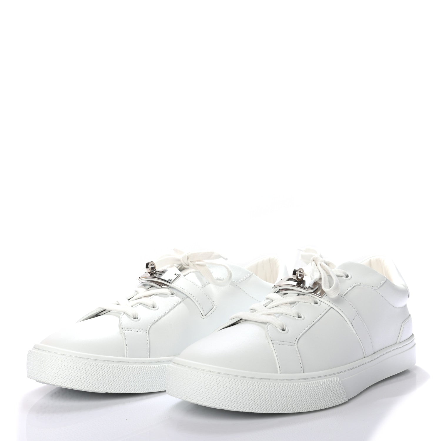 Hermes Calfskin Mens Day Sneakers 44.5 White 3 of 7