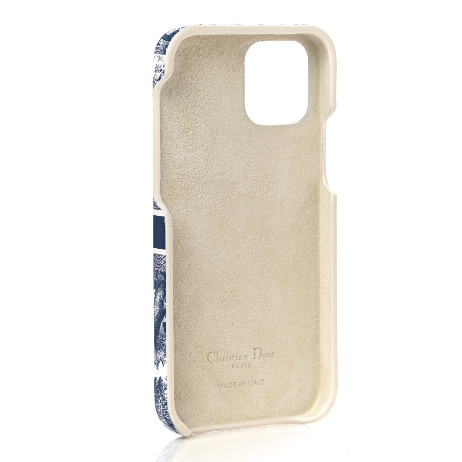Christian Dior Calfskin Toile De Jouy iPhone 12 Pro Case Blue Multicolor 3 of 9