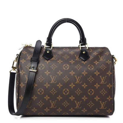 Louis Vuitton Monogram My World Tour Speedy Bandouliere 30 Black 1 of 11