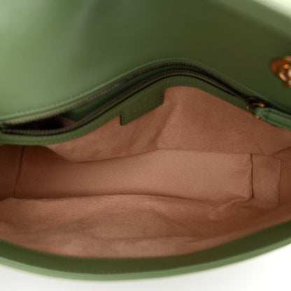 Gucci Calfskin Matelasse Small GG Marmont Shoulder Bag Salamander Green 5 of 10