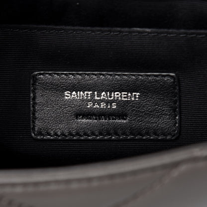 Saint Laurent Calfskin Y Quilted Monogram Loulou Flap Bag Earth 7 of 12