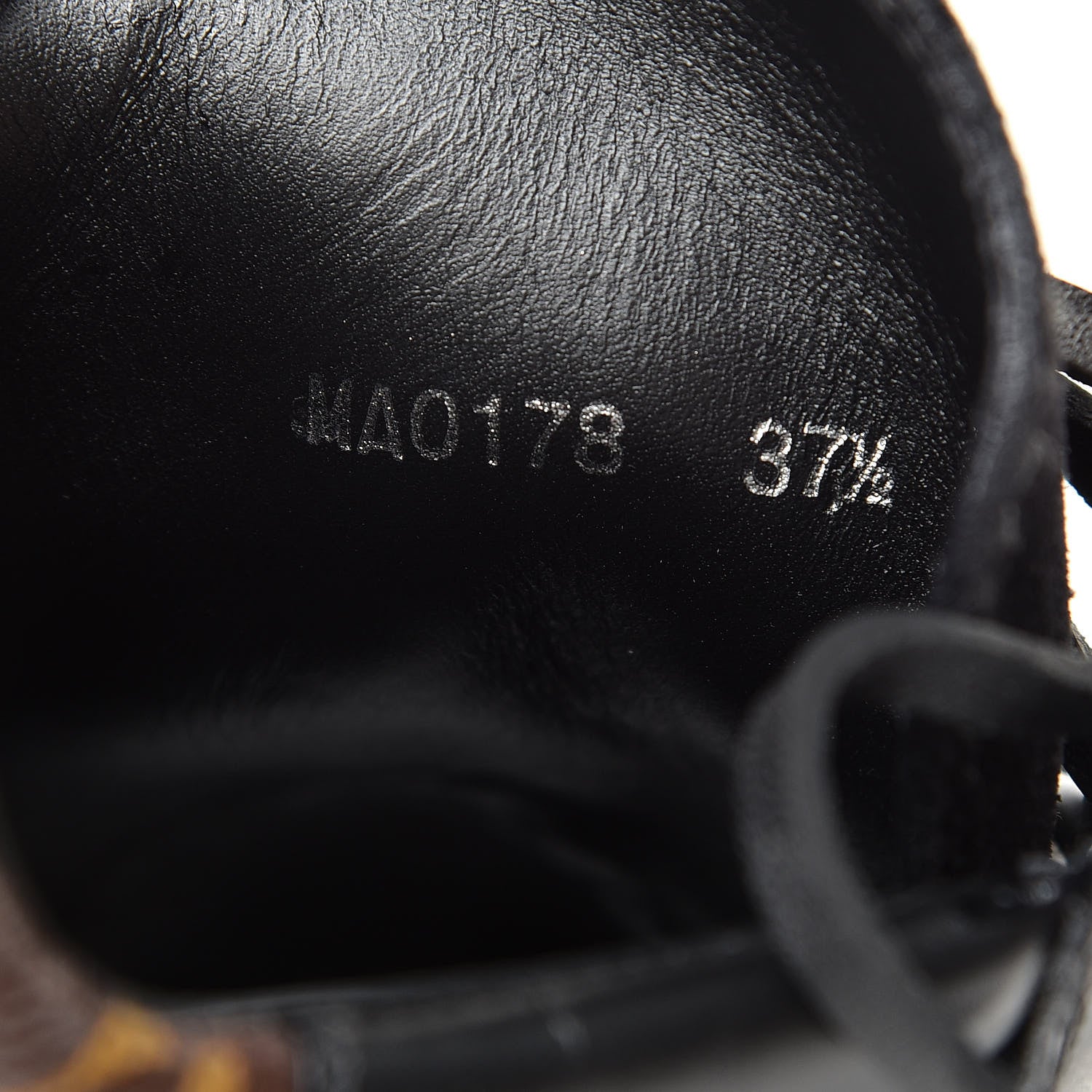 Louis Vuitton Suede Calfskin Monogram LV Black Heart Laureate Platform Desert Boots 37.5 Black 7 of 8