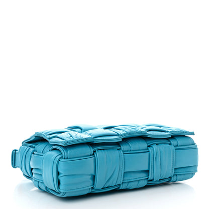 Bottega Veneta Calfskin Intreccio Plisse Cassette Crossbody Bag Pool 4 of 13