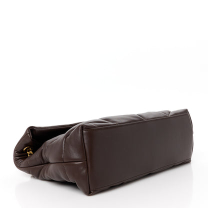 Saint Laurent Lambskin Quilted Small Loulou Puffer Monogram Chain Satchel Dark Ganache 4 of 11