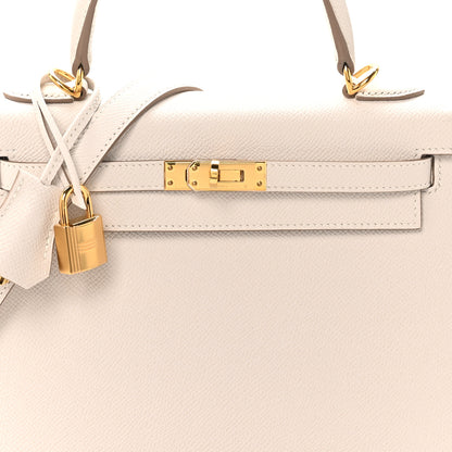 Hermes Epsom Kelly Sellier 25 Gris Pale 8 of 10